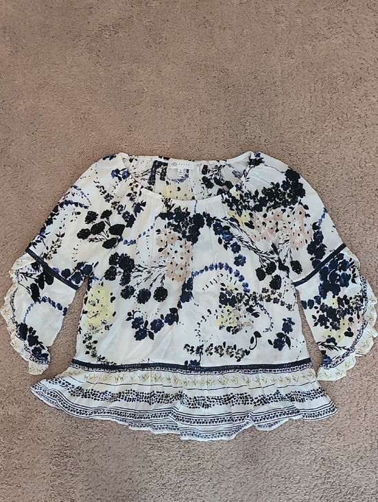Fever Tops - Fever Floral Boho Peasant Blouse NWOT